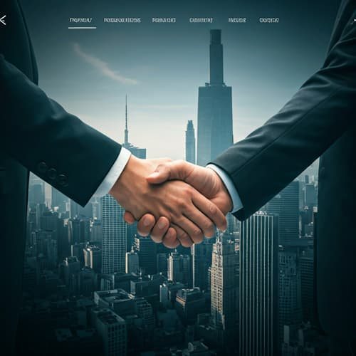 Business handshake